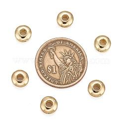 Brass Micro Pave Cubic Zirconia Beads&nbsp;ZIRC-F001-121G