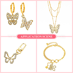 10Pcs 5 Styles Alloy with Rhinestone Pendant&nbsp;FIND-CJ0001-78