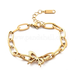 304 Stainless Steel Charm Bracelets&nbsp;BJEW-F487-02G