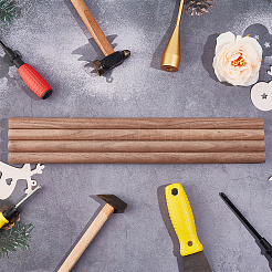 Round Walnut Wooden Sticks&nbsp;WOOD-WH0034-27B