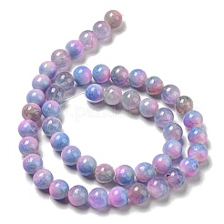 Dyed Natural White Jade Beads Strands&nbsp;G-F764-02E