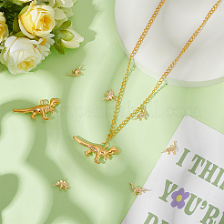 8Pcs 4 Styles Brass Pendants&nbsp;KK-BC0014-82