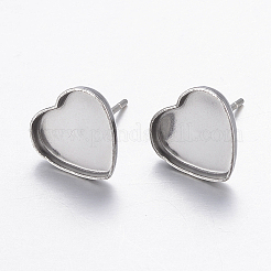 Tarnish Resistant 304 Stainless Steel Ear Stud Findings&nbsp;STAS-P198-21