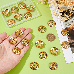 20Pcs Brass Bead Caps&nbsp;FIND-FH0012-06G