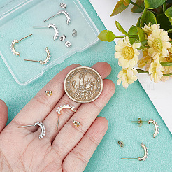 12Pcs 2 Styles Brass Stud Earring Findings&nbsp;KK-BBC0028-22
