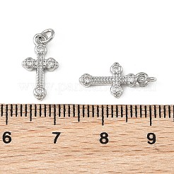 SHEGRACE Brass Micro Pave Clear Cubic Zirconia Pendants&nbsp;XGRQ2O465-451P
