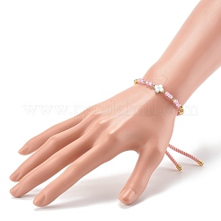 Adjustable Cubic Zirconia Beads Nylon Thread Slider Bracelets&nbsp;BJEW-JB06366-02