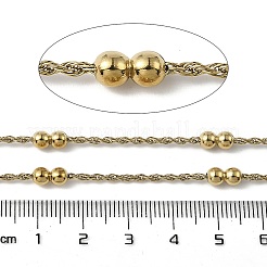304 Stainless Steel Double Beads Cable Chains&nbsp;CHS-K022-01A-G