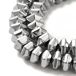 Electroplated Non-Magnetic Synthetic Hematite Beads Strands&nbsp;G-P518-06B