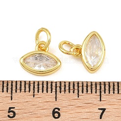 Brass Pave Cubic Zirconia Charms&nbsp;CU-CBA3D67-11G