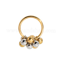 304 Stainless Steel Bead Finger Rings for Women&nbsp;QD5278-3