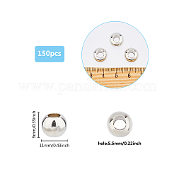 150Pcs CCB Plastic European Beads&nbsp;CCB-DC0001-20