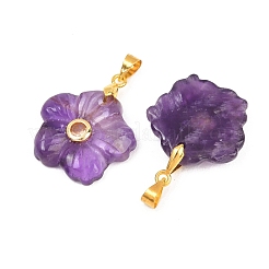 Natural Amethyst Carved Pendants&nbsp;G-A315-01G-03
