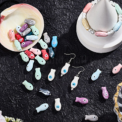 40Pcs Handmade Porcelain Beads&nbsp;PORC-LT0001-06