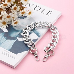 UV Plating ABS Plastic Linking Rings Bag Handles&nbsp;AJEW-BA00084-01
