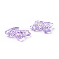 UV Plating Rainbow Iridescent Acrylic Beads&nbsp;OACR-H015-03