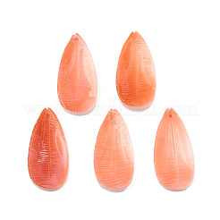 Natural Red Trochus Shell Pendants&nbsp;SSHEL-N032-43
