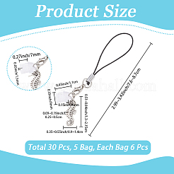 5 Bags Marine Theme Alloy Mobile Straps&nbsp;HJEW-CP0001-30