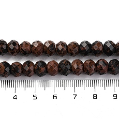 Natural Mahogany Obsidian Beads Strands&nbsp;G-K380-A15-01