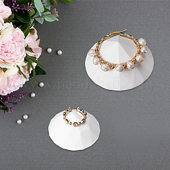 2Pcs 2 Styles Gesso Diamond Shape Jewelry Display Holder&nbsp;DJEW-OC0001-37