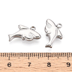 304 Stainless Steel Shark Pendants&nbsp;STAS-T069-09S