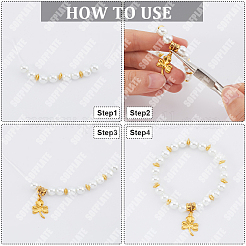 240Pcs Tibetan Style Alloy Tube Bails&nbsp;TIBE-SP0001-09AG