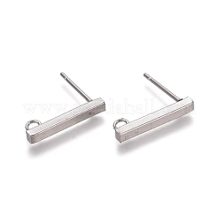 Non-Tarnish 304 Stainless Steel Stud Earring Findings&nbsp;X-STAS-E482-03C-P