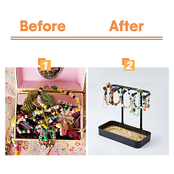 Plastic Earring Display Stands&nbsp;EDIS-WH0016-063A