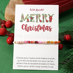 Christmas Natural Shell Beads Stretch Bracelets for Women&nbsp;NE0130