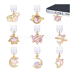 8Pcs 8 Styles PVC Mobile Dustproof Plugs&nbsp;HJEW-PH02326