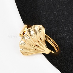 Brass Adjustable Cuff Rings for Women&nbsp;RJEW-B132-01B-P