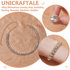 1 Bag Alloy Rhinestone Jewelry Sets&nbsp;SJEW-UN0001-27G