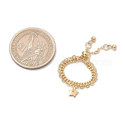 Adjustable Brass Multi-strands Finger Rings&nbsp;RJEW-JR00864