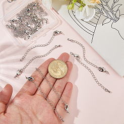 20Pcs Long-Lasting Plated Brass Chain Extender&nbsp;KK-BBC0023-26P