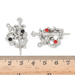 Alloy Rhinestone Pendants&nbsp;FIND-L023-07P