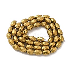Electroplated Strong Magnetic Synthetic Hematite Beads Strands&nbsp;G-P518-02F