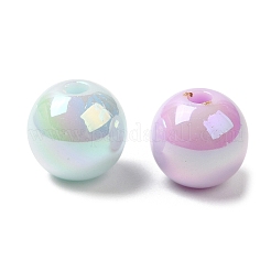 UV Plating Rainbow Iridescent Acrylic Beads&nbsp;PACR-K003-02A