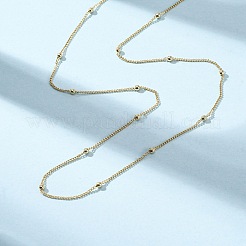 Brass Satellite Chain Necklaces&nbsp;MAK-L045-08G