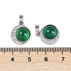 Natural Green Onyx Agate(Dyed & Heated) Pendants&nbsp;KK-U043-53P-02