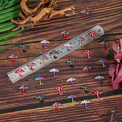 50Pcs 5 Style Alloy Enamel Pendants&nbsp;ENAM-SZ0005-88