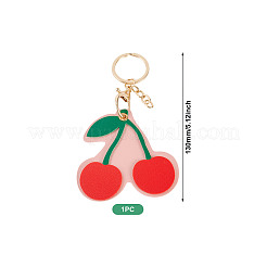1Pc PU Leather Alloy Keychains&nbsp;KEYC-TA0001-44