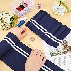 Polyester Elastic Ribbing Fabric for Cuffs&nbsp;DIY-WH0028-96A