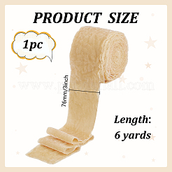 Frayed Polyester Ribbon&nbsp;OCOR-WH0100-87F-08