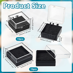 32Pcs 2 Styles Plastic Presentation Boxes for Badge Storage & Display&nbsp;AJEW-OC0014-50