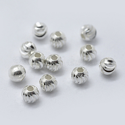 Sterling Silver Corrugated Spacer Beads&nbsp;X-STER-K171-42S-02