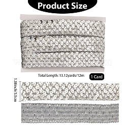 Polyester with PT Paillette Lace Trim Ribbon&nbsp;OCOR-WH20073-01C