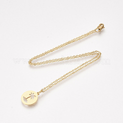 201 Stainless Steel Pendant Necklaces&nbsp;LS-NJEW-T009-JN133-40-2