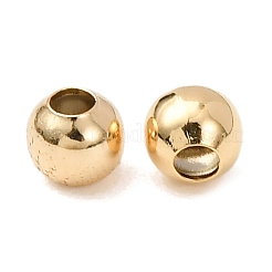 Brass Round Spacer Beads&nbsp;PALLOY-M029-03G