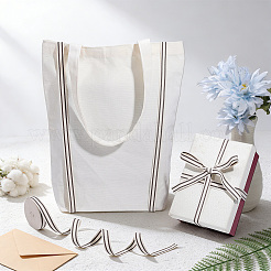 Cotton Stripe Pattern Ribbon&nbsp;OCOR-WH0078-550A