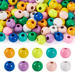100Pcs 10 Colors Spray Painted Alloy Beads&nbsp;FIND-TA0003-08